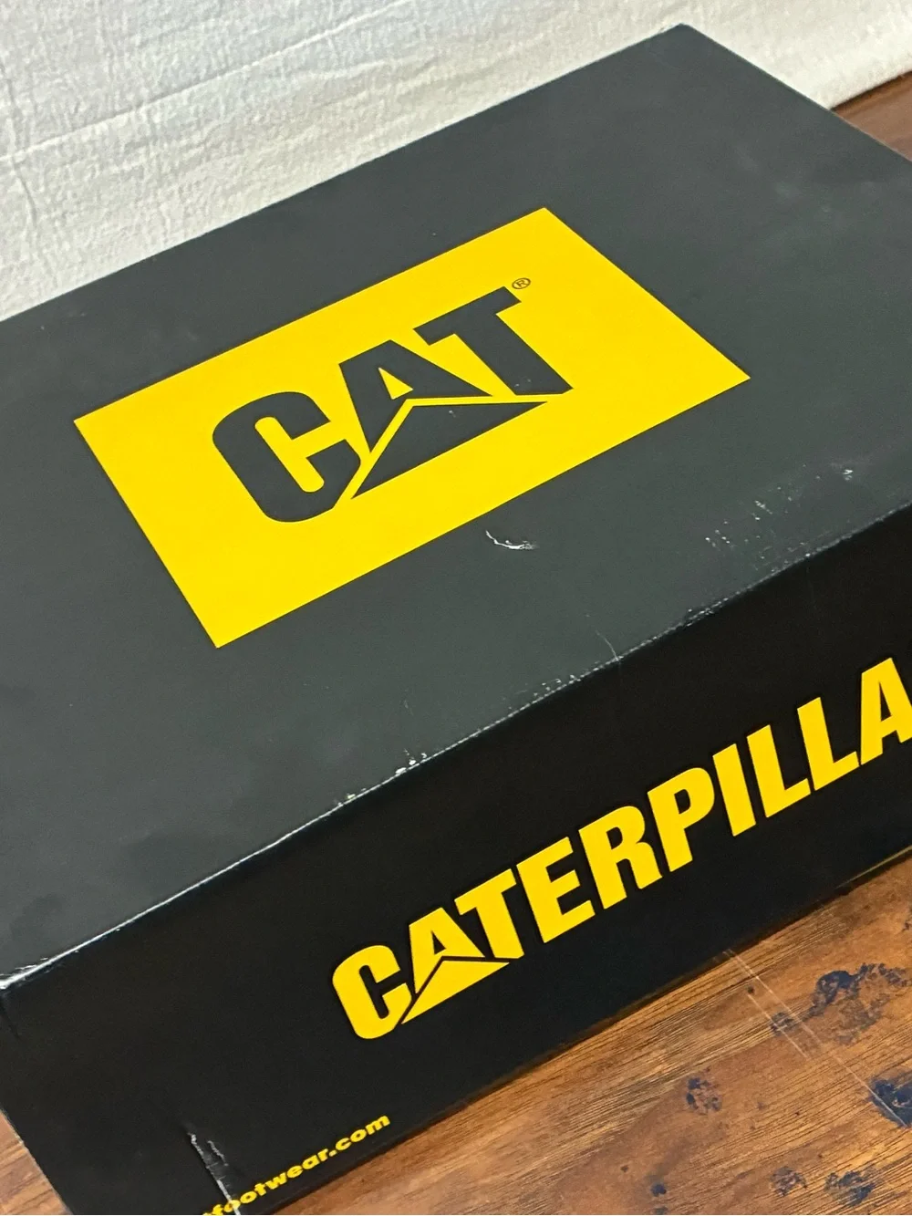 Caterpillar Black Men's Rugged Lace-Up Work Boots Size 12